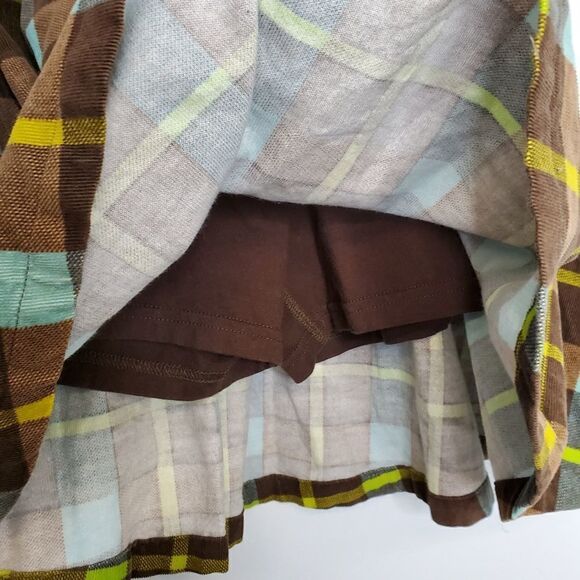NEW LANDS' END plaid corduroy belted skort skirt 10‎ - Picture 8 of 9